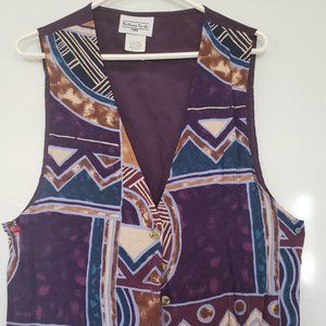 90s Vintage Brittany Nicole women's vest L